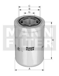 WH1257/1 Фильтр масляный гидравлической системы Mann filter - фото 12043