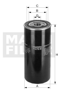 WD962/21 Фильтр масляный гидравлической системы Mann filter WD96221 - фото 11997