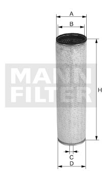 CF16158 Воздушный ( вторичный ) фильтр Mann filter CF16158 - фото 6794