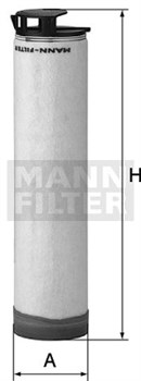 CF355 Воздушный ( вторичный ) фильтр Mann filter CF355 - фото 6850